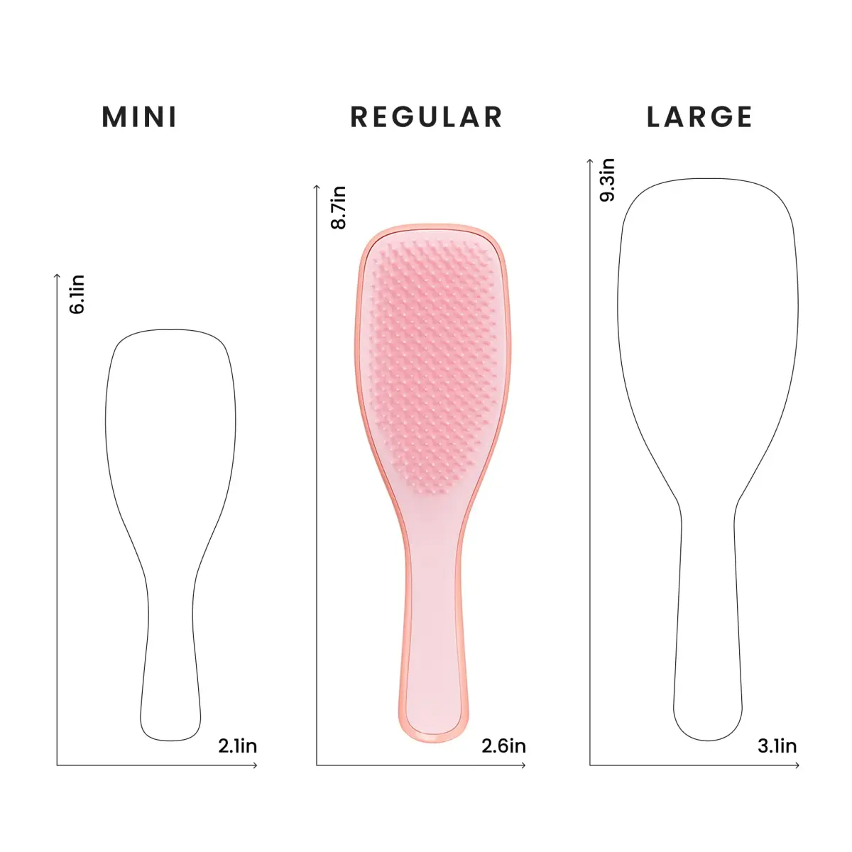 Tangle Teezer Ultimate Detangler Curly Hair Brush, 3C to 4C, Pink Mango (63g) - view 8
