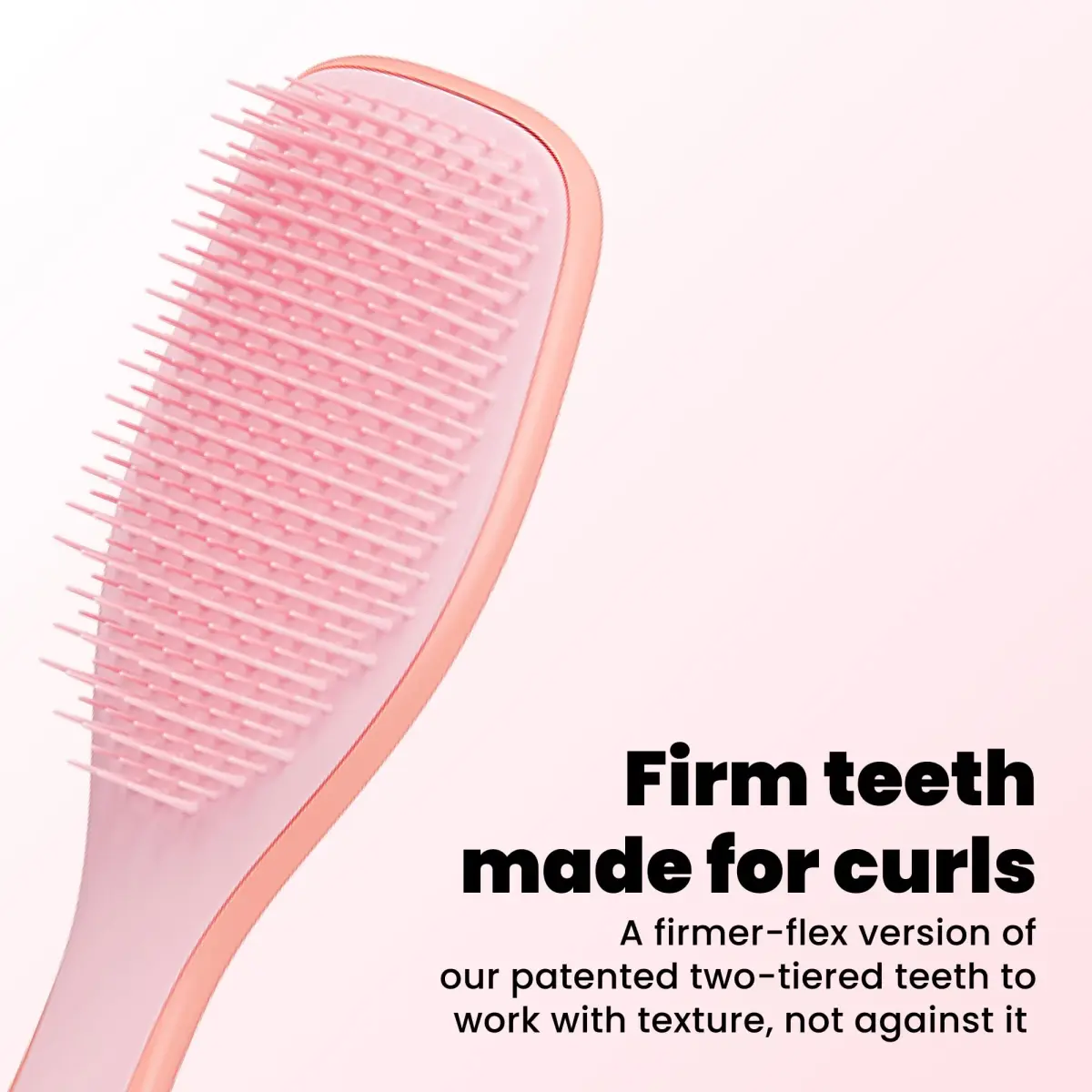 Tangle Teezer Ultimate Detangler Curly Hair Brush, 3C to 4C, Pink Mango (63g) - view 2