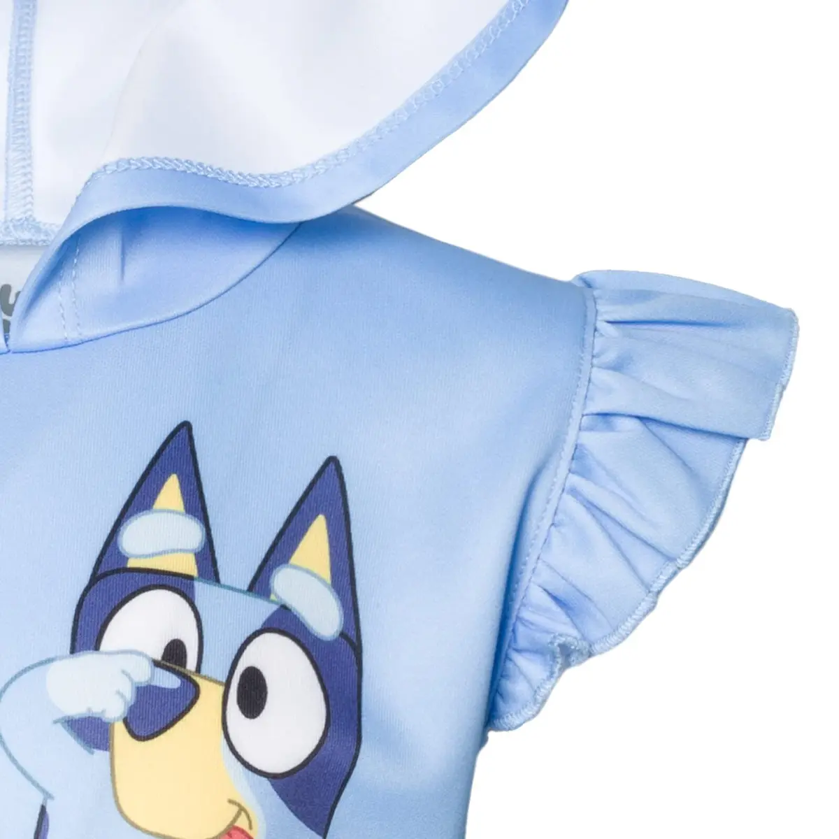 Bluey Little Girls Mesh Cosplay Short Sleeve Dress Blue 5 | Fun Character Costume for Kids - view 5