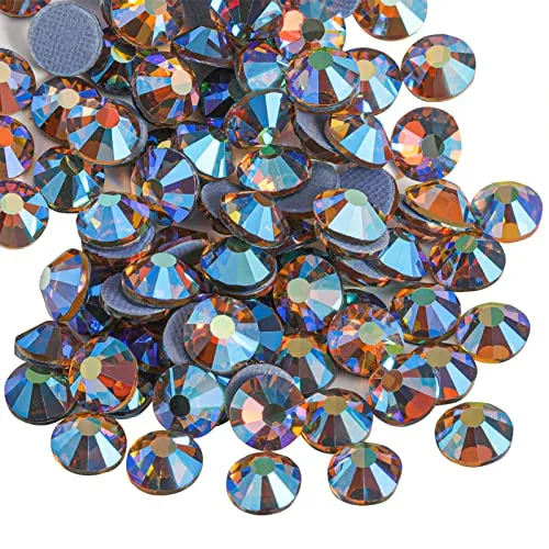 BEADSLAND Hotfix Rhinestones Light Colorado Topaz AB SS6 (2880pcs) | Glass Crystal Embellishments for Crafts - main product image