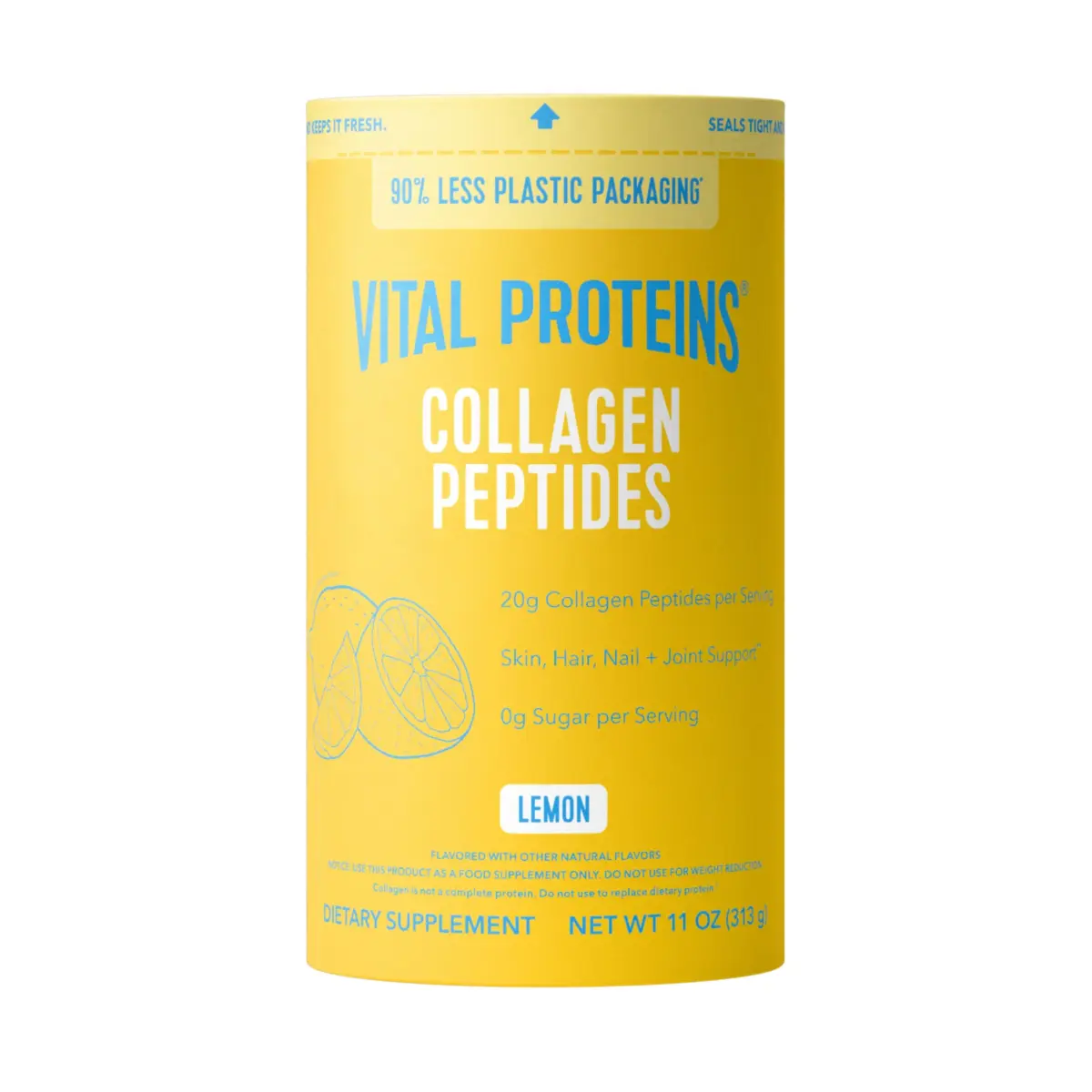 Vital Proteins Collagen Peptides Powder Lemon Flavor, 14 Servings | High Protein Nutritional Supplement - main product image