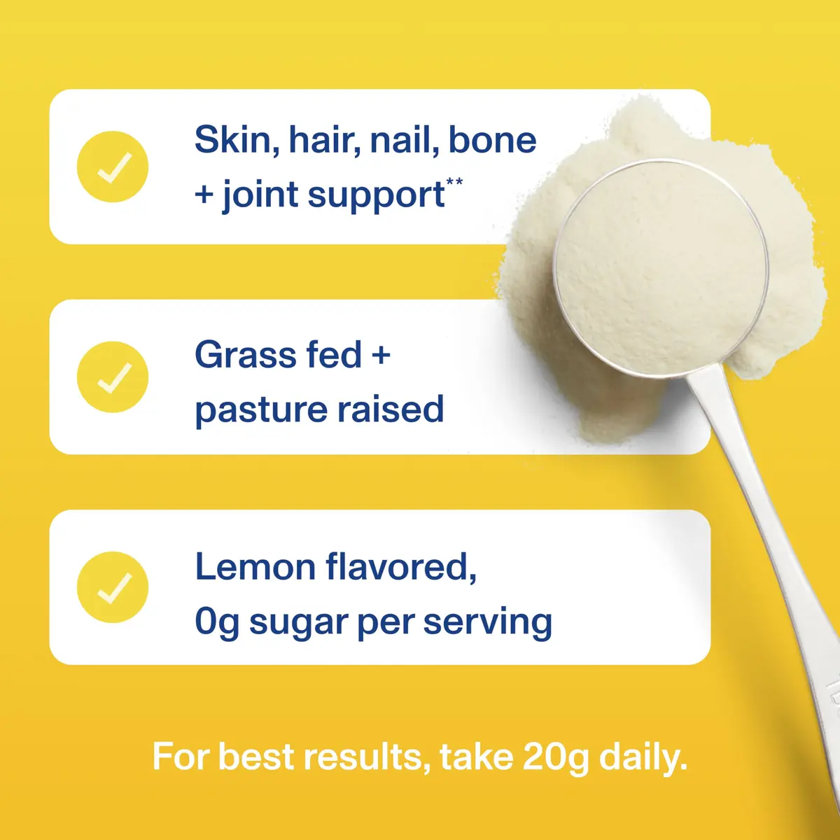 Vital Proteins Collagen Peptides Powder Lemon 11oz (312g) | Supports Hair, Skin, Joints & Bones - view 7