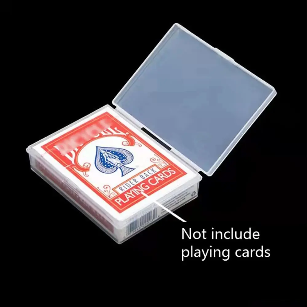DKAOVH Clear Plastic Playing Card Case Holder (3.74 x 2.71 x 0.94 inch) | Pack of 4 for Tabletop Games - view 5
