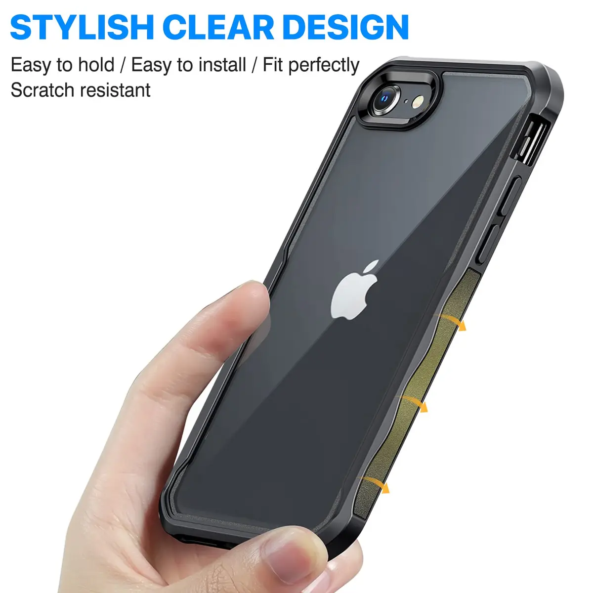 CENHUFO Privacy Case for iPhone SE 2022/2020, iPhone 8/7 | Full Body Shockproof with Built-in Privacy Screen Protector - view 7