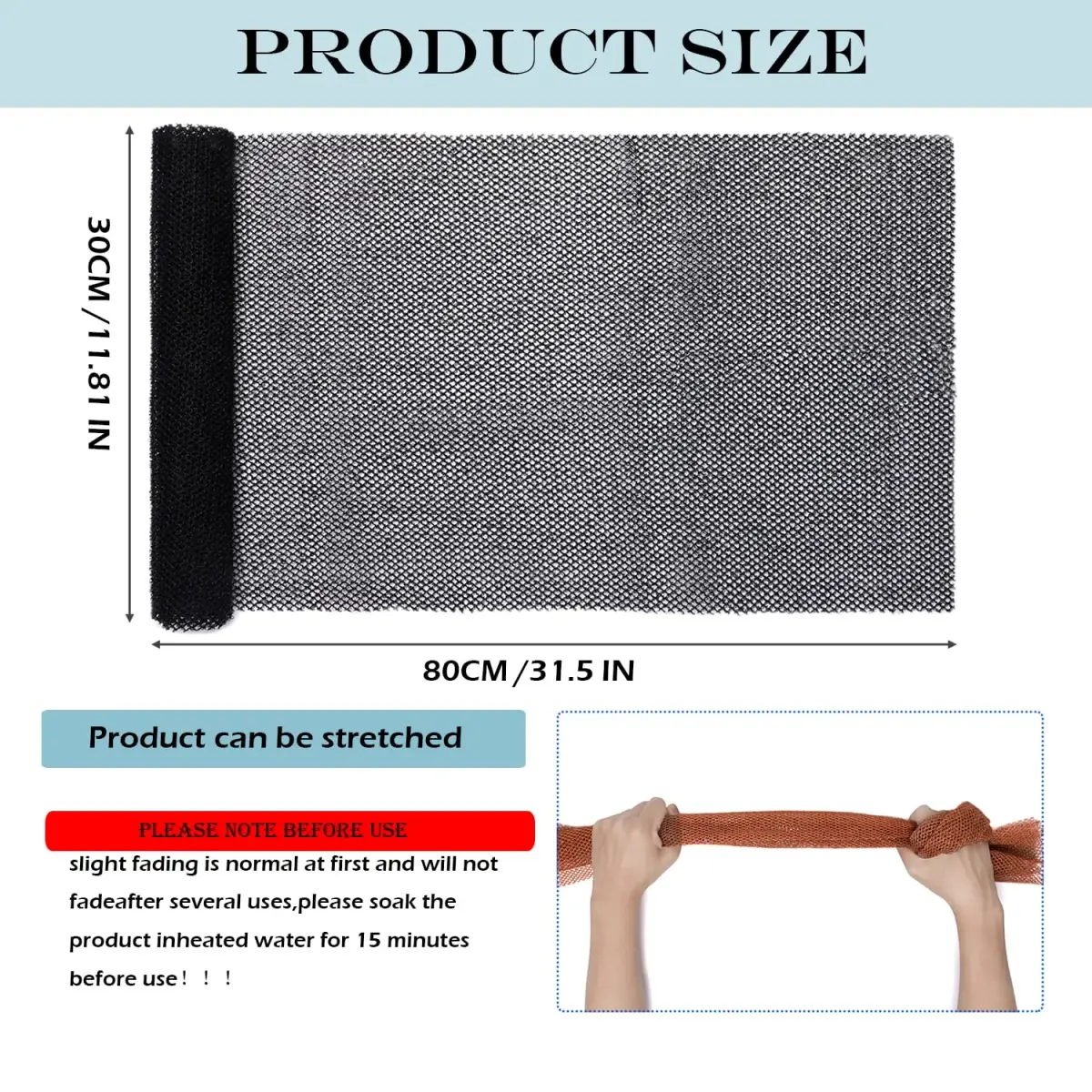 JASSINS African Net Sponge Authentic Exfoliating Body Shower Scrubber 80cm (31.5in) | Pack of 4 - view 4