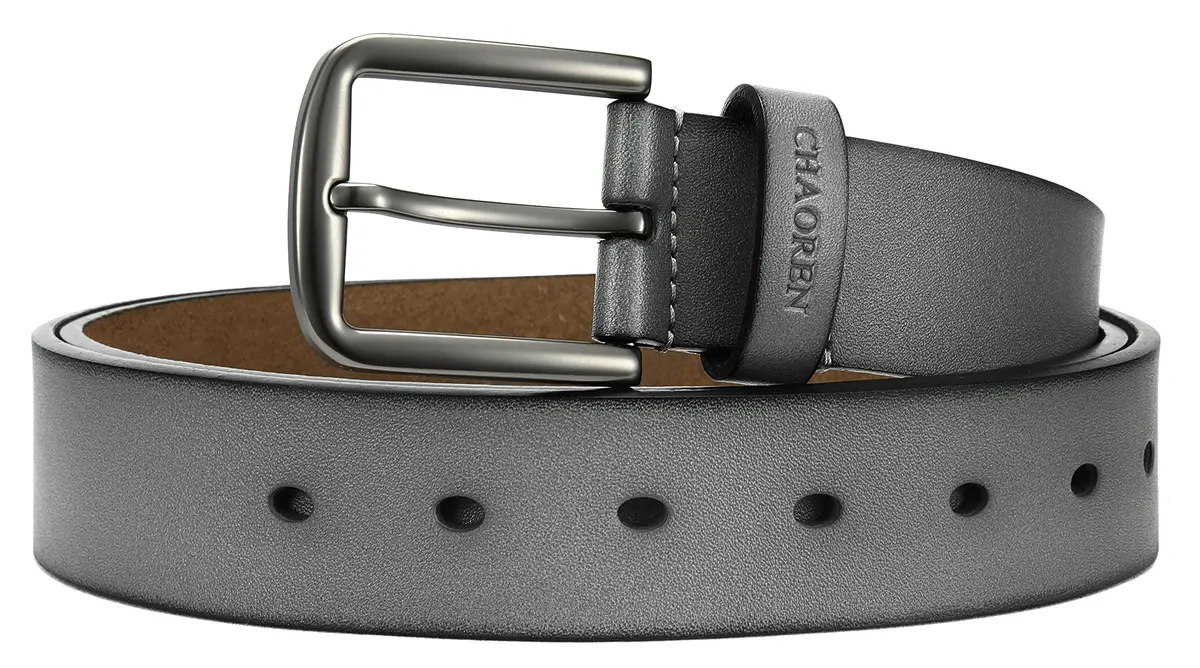 CHAOREN Mens Belts Leather 35mm for Jeans | Durable Casual Belt with Classic Buckle - view 3