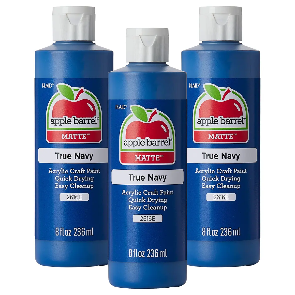 Apple Barrel Acrylic Paint, True Navy 8 oz | Bright, Matte Finish for Crafts - main product image