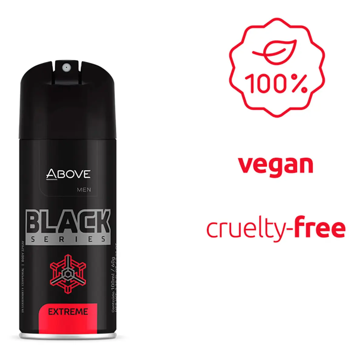 ABOVE Black Series Body Spray, Extreme 62ml | Woody Fragrance Masks Odors - view 2