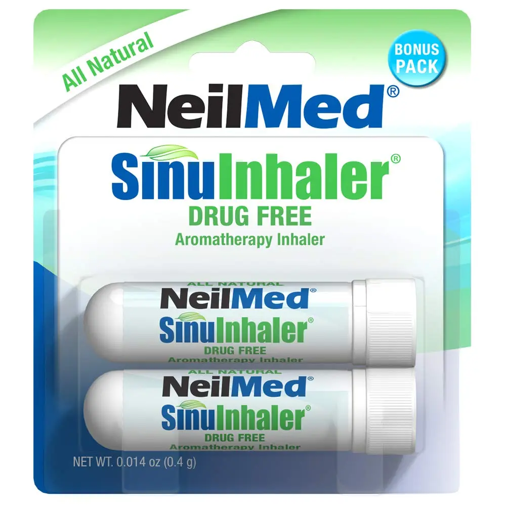 NeilMed SinuInhaler Natural Aromatherapy Inhaler 96 Count | Non Medicated, Menthol & Lavender (70-120 chars) - main product image