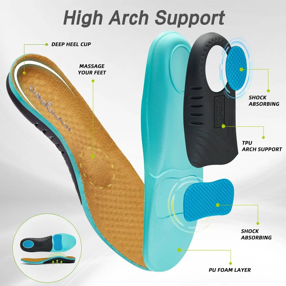 OrthoComfoot Women's Orthopedic Slip-On Loafers Size 7 | Support for Plantar Fasciitis & Foot Pain - view 5