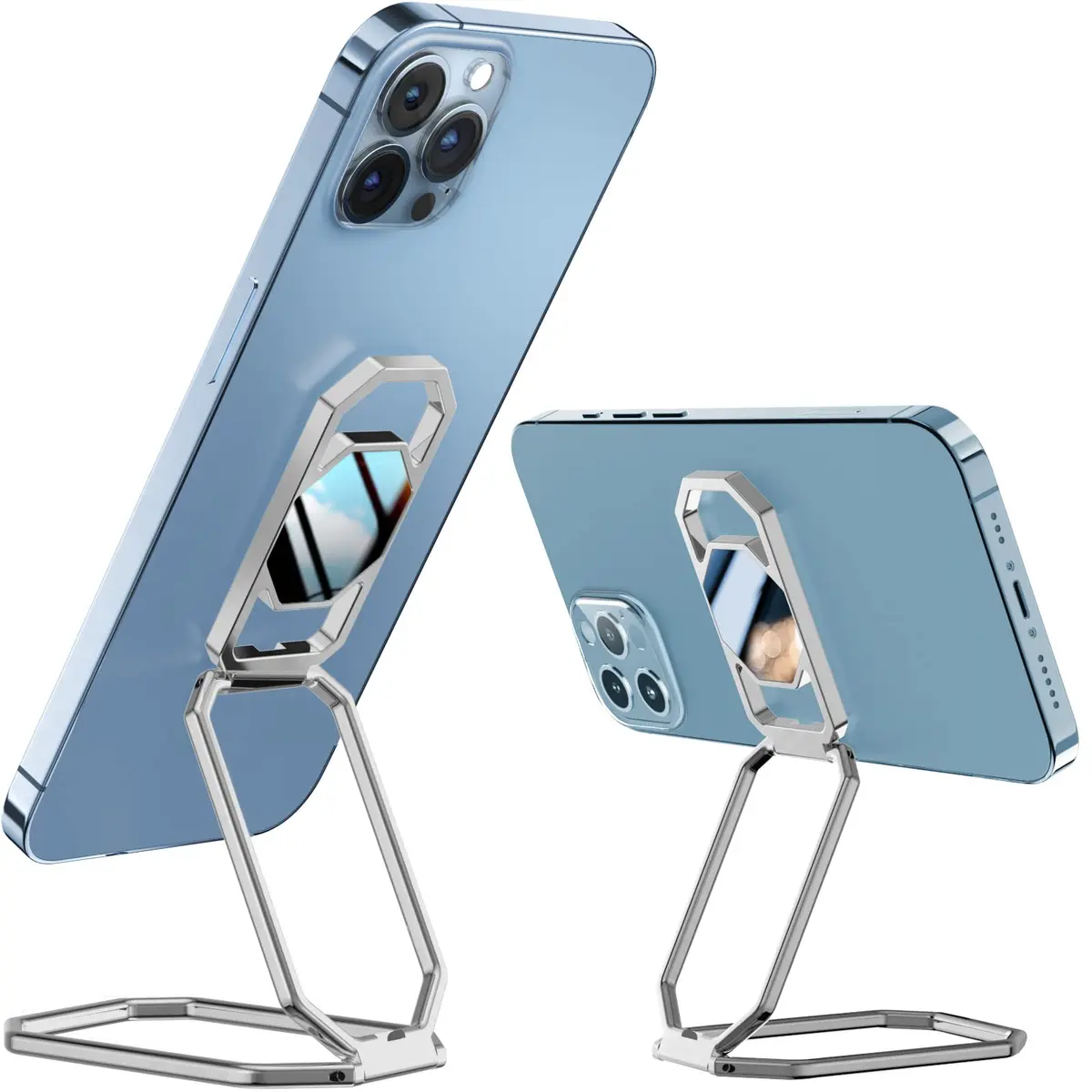 A-LuGei Phone Kickstand Ring Holder, Cell Phone Grips, Phone Stand for Desk | Adjustable Metal Ring - main product image