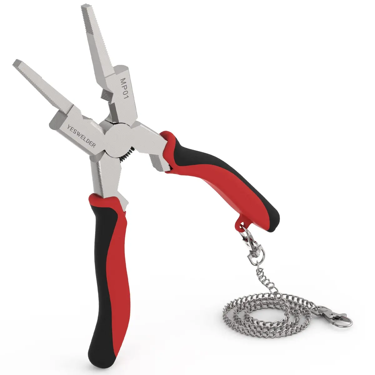 YESWELDER 8 in Deluxe MIG Pliers | High-Carbon Steel, Retention Chain, Multi-Function - main product image