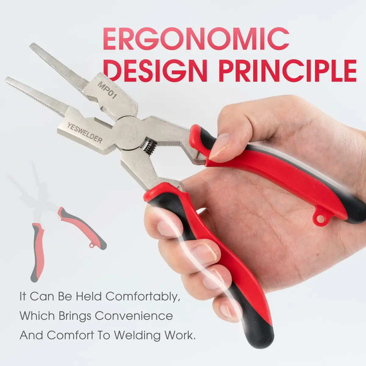 YESWELDER 8 in Deluxe MIG Pliers | High-Carbon Steel, Retention Chain, Multi-Function - view 6