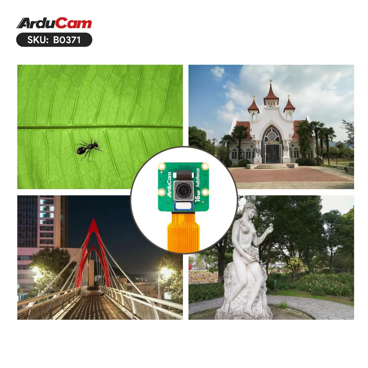 Arducam IMX519 Autofocus Camera Module for Raspberry Pi | 16MP AF Pi Camera Compatible with Raspberry Pi 5/4B/3B+ - view 7