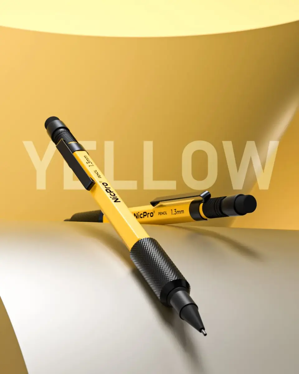 Nicpro 1.3mm Mechanical Pencil Set with 48 Lead Refills & Erasers | Durable Metal Barrel for Writing & Drawing - view 6