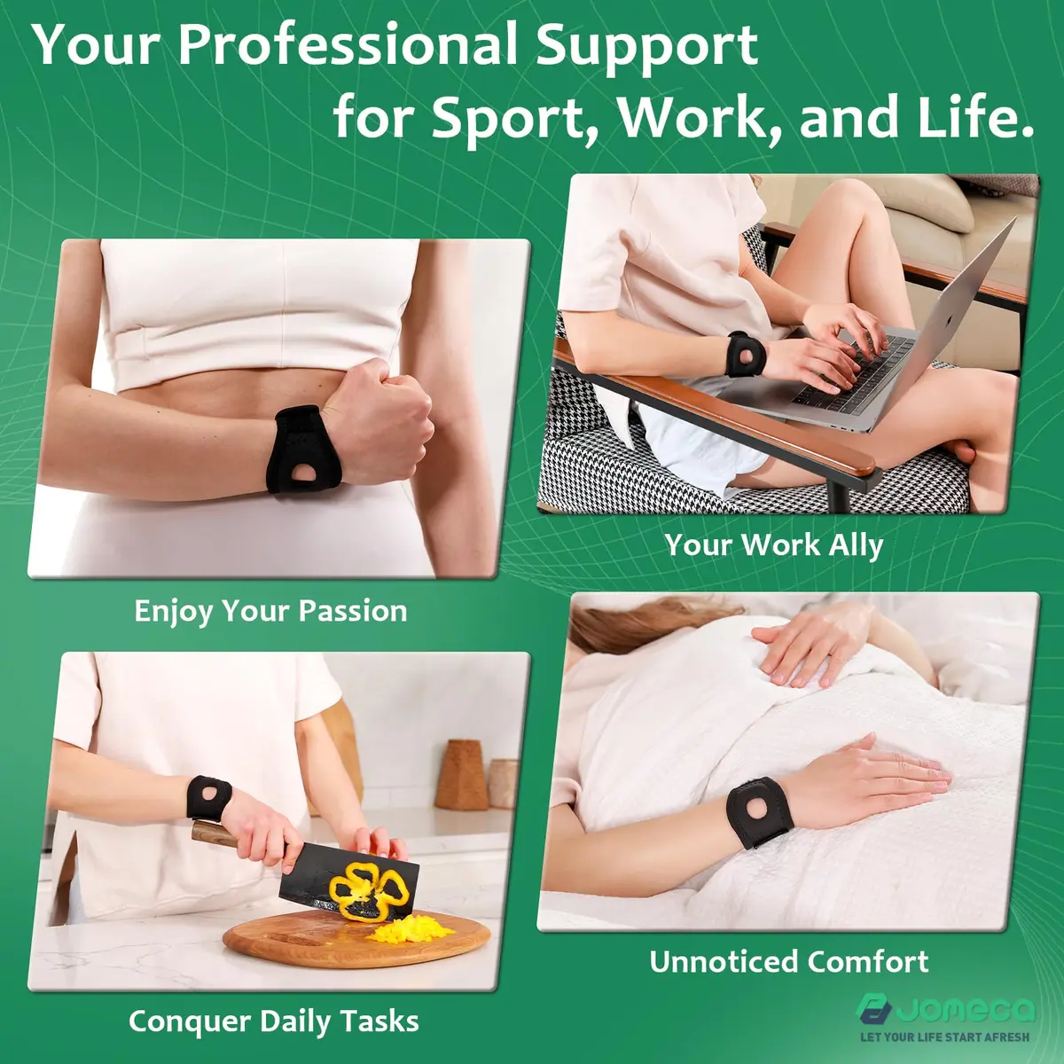 JOMECA Wrist Brace for TFCC Tears with Built-in Ring Pad | Support for Ulnar Wrist Pain & Instability (L/XL) - view 7