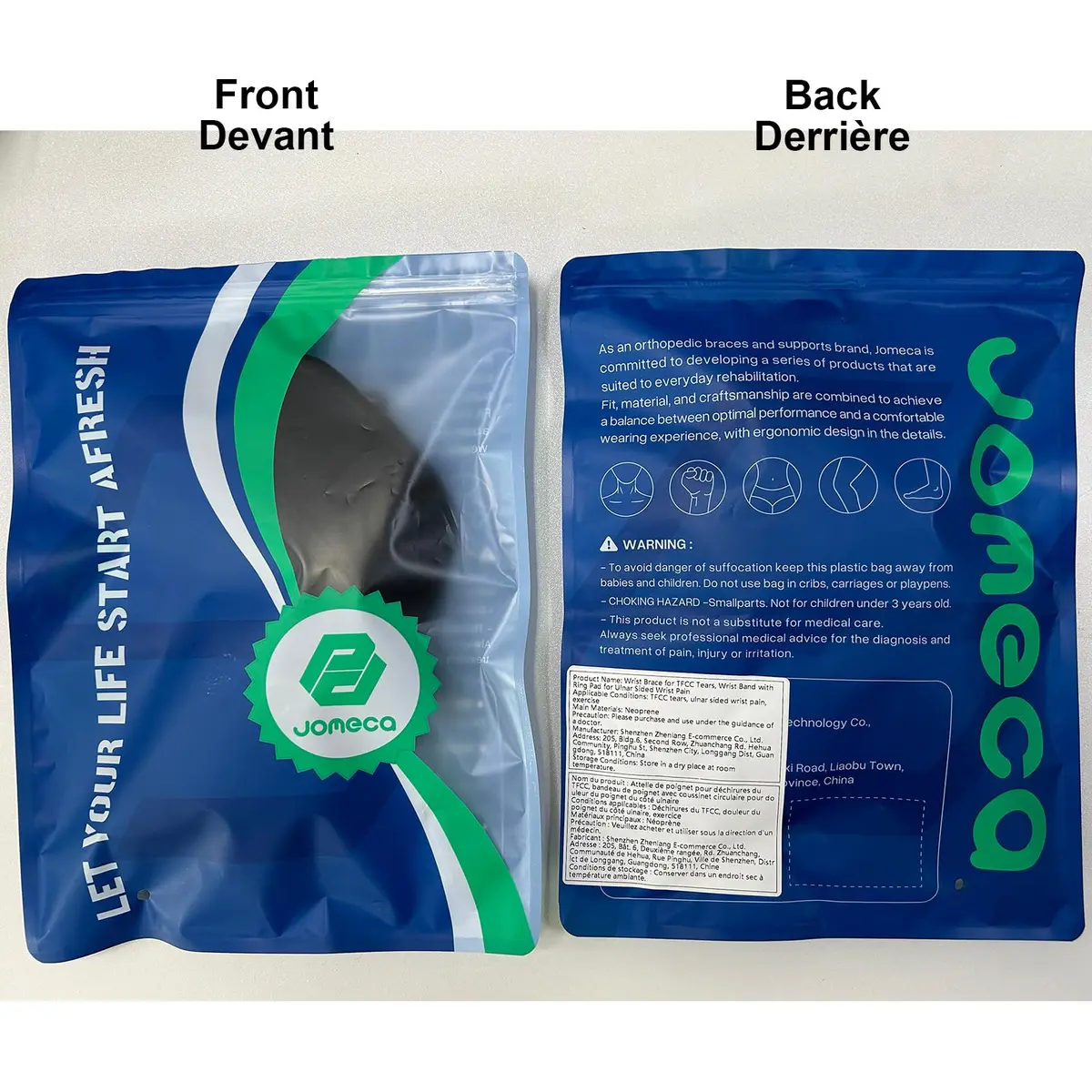 JOMECA Wrist Brace for TFCC Tears with Built-in Ring Pad | Support for Ulnar Wrist Pain & Instability (L/XL) - view 9
