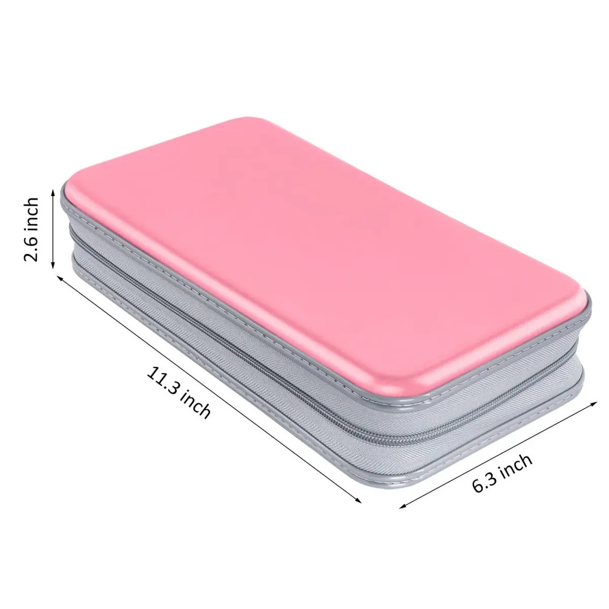 Siveit 96 Capacity CD DVD Storage Binder for Car, Office, Home | Lightweight Portable Disc Organizer (Light Pink) - view 6