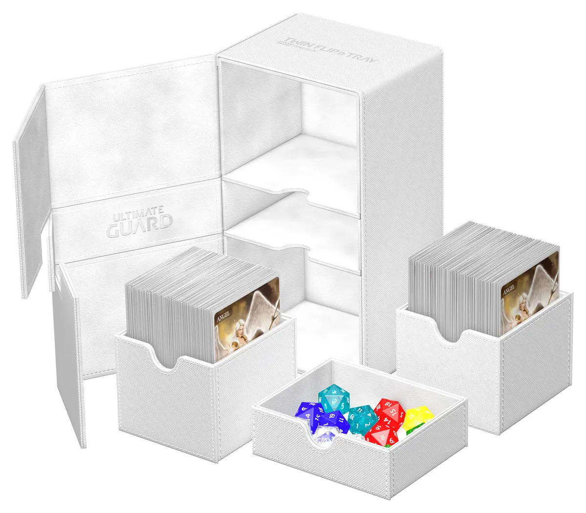 Ultimate Guard Twin Flip'n'Tray 200+ Storage Box for Cards | Organize & Protect in India - view 5