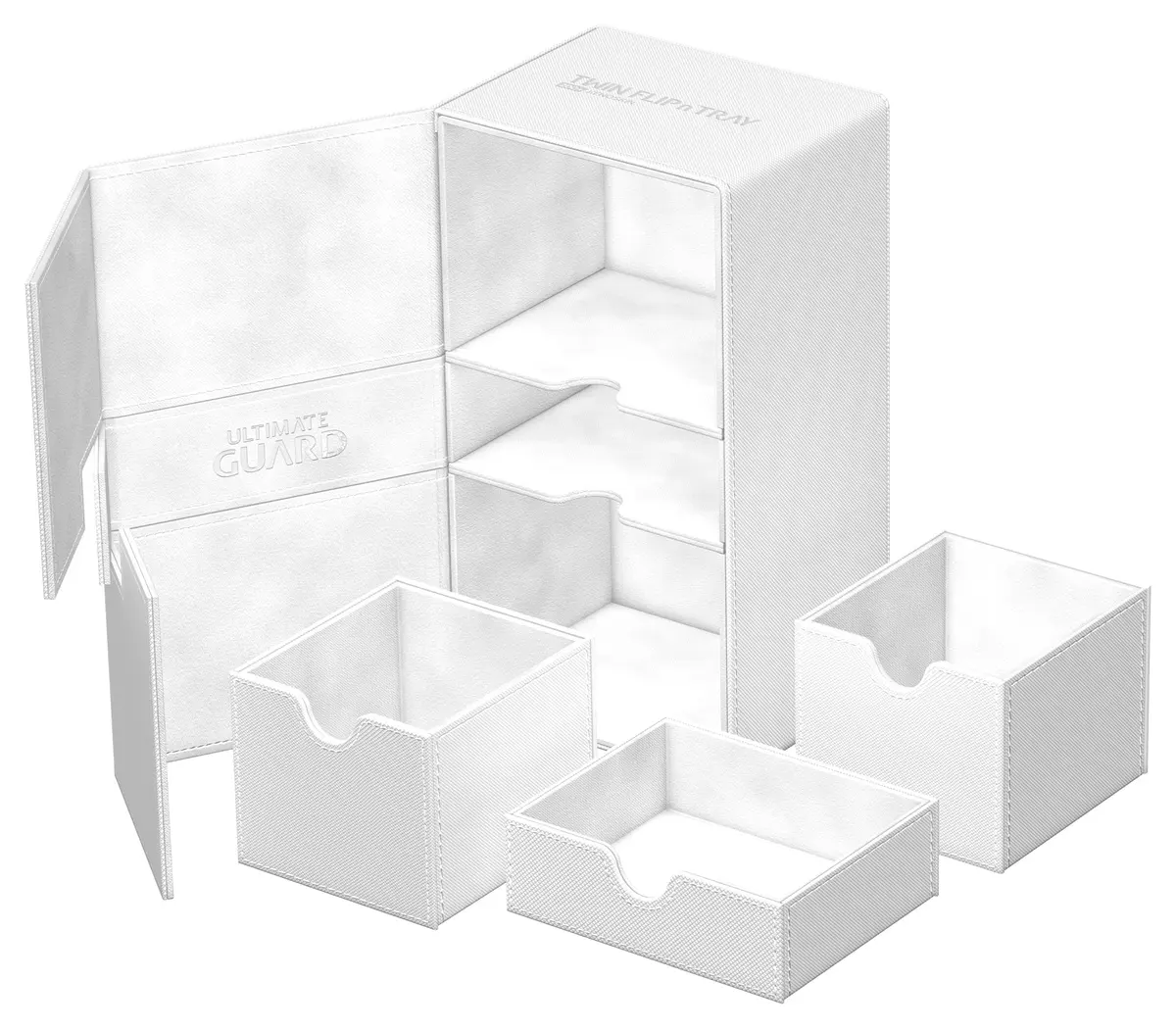 Ultimate Guard Twin Flip'n'Tray 200+ Storage Box for Cards | Organize & Protect in India - view 6