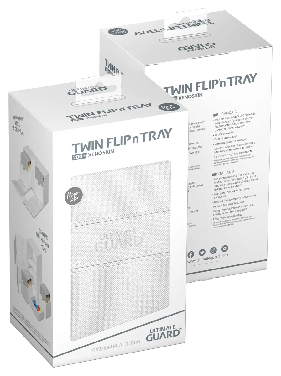 Ultimate Guard Twin Flip'n'Tray 200+ Storage Box for Cards | Organize & Protect in India - view 8