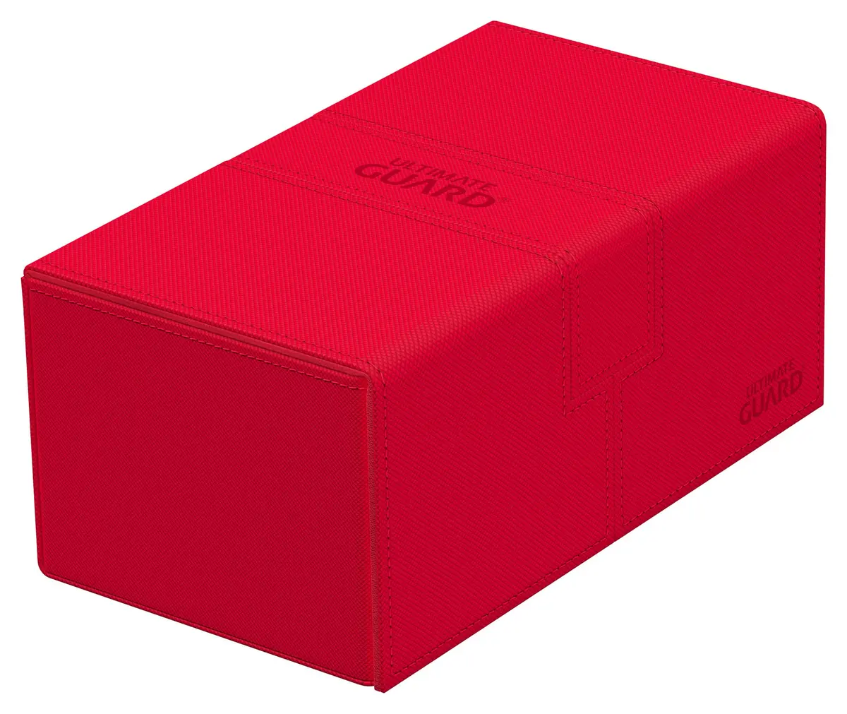 Ultimate Guard Twin Flip'n'Tray 200+ Storage Box for 200 Double-Sleeved TCG Cards | Microfiber & Magnetic Closure - main product image