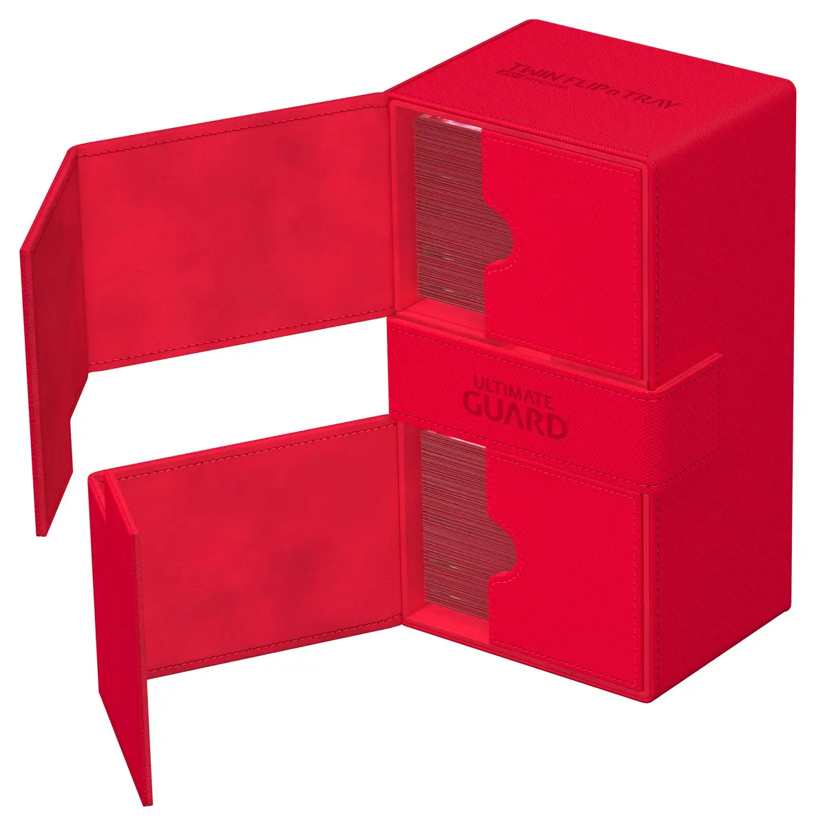 Ultimate Guard Twin Flip'n'Tray 200+ Storage Box for 200 Double-Sleeved TCG Cards | Microfiber & Magnetic Closure - view 4