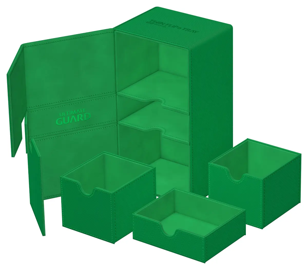 Ultimate Guard Twin Flip'n'Tray 200+ Deck Case for 200 Double-Sleeved TCG Cards | Microfiber & Magnetic Closure - view 6