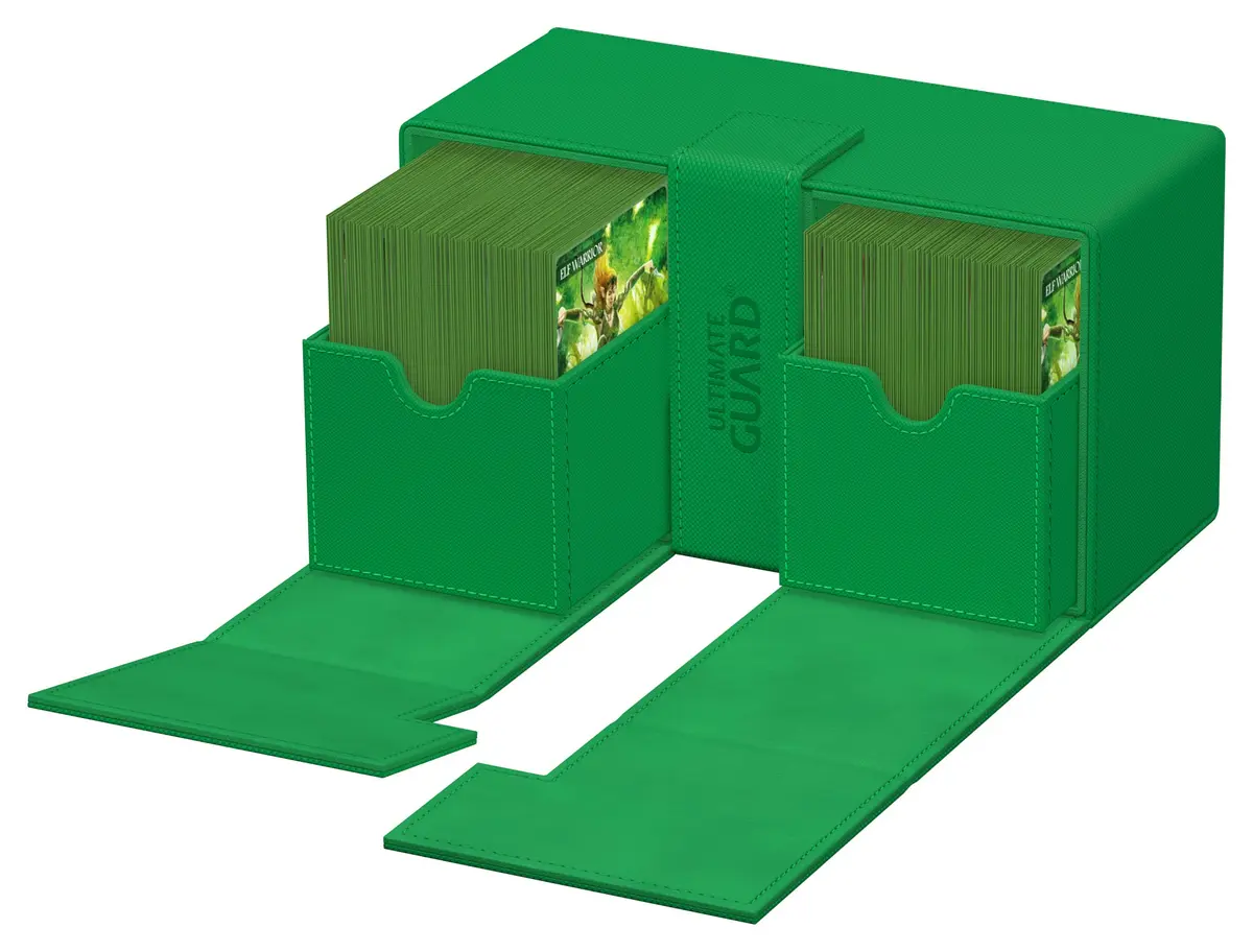 Ultimate Guard Twin Flip'n'Tray 200+ Deck Case for 200 Double-Sleeved TCG Cards | Microfiber & Magnetic Closure - view 7
