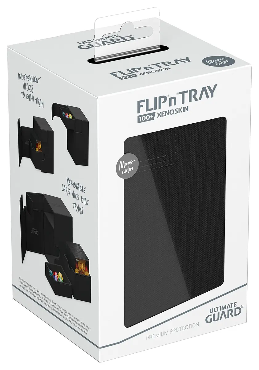 Ultimate Guard Flip'n'Tray 100+ Deck Case for 100 Double-Sleeved TCG Cards + Dice Tray | Magnetic Closure & Microfiber Lining - view 7