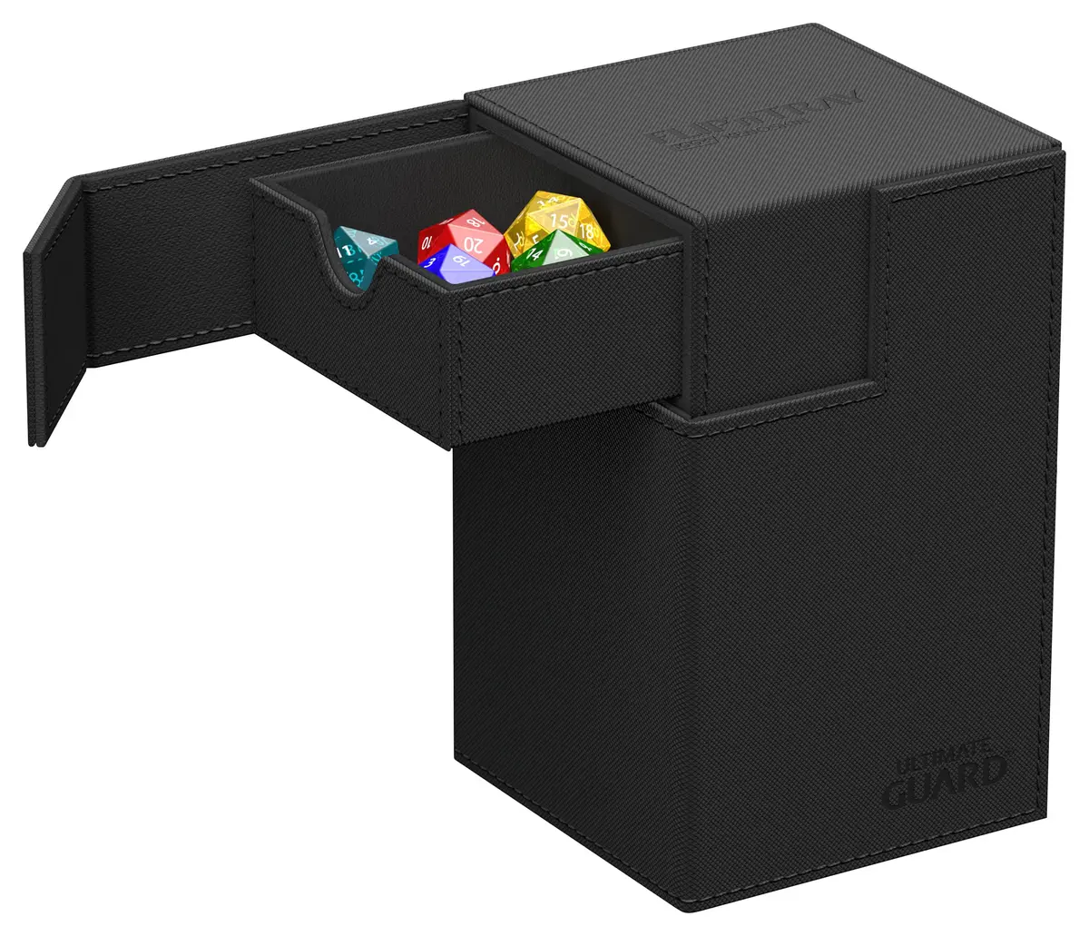 Ultimate Guard Flip'n'Tray 100+ Deck Case for 100 Double-Sleeved TCG Cards + Dice Tray | Magnetic Closure & Microfiber Lining - view 2