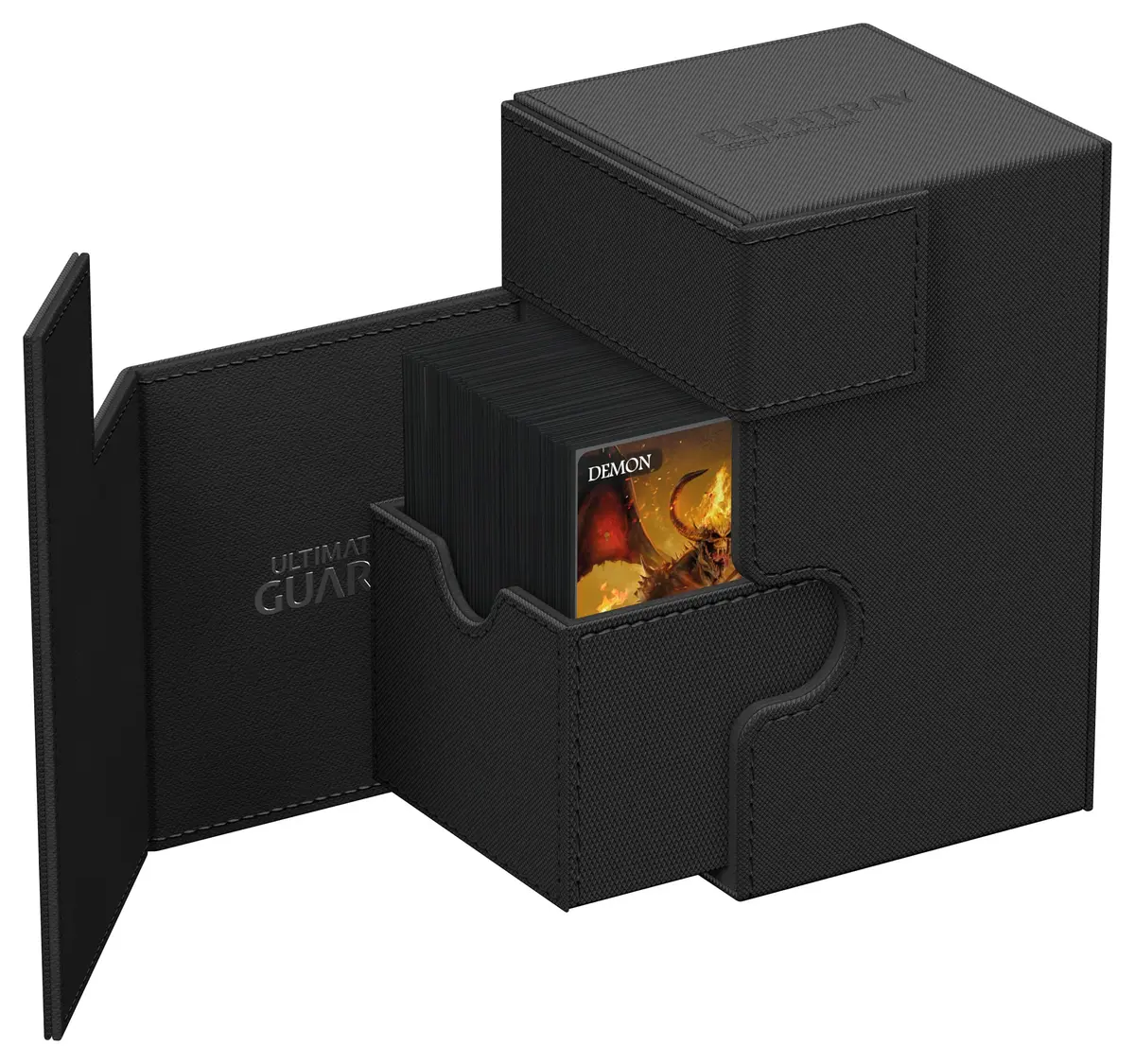 Ultimate Guard Flip'n'Tray 100+ Deck Case for 100 Double-Sleeved TCG Cards + Dice Tray | Magnetic Closure & Microfiber Lining - view 3