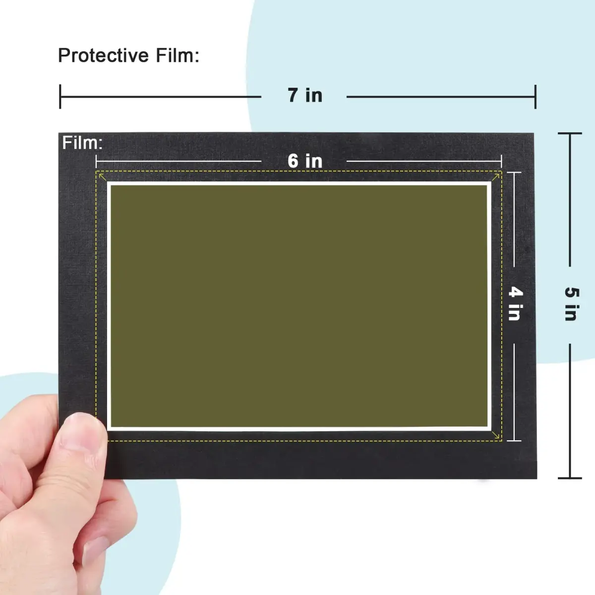 Learay Magnetic Field Viewing Film 15.24cm x 10.16cm (6 x 4 Inch) | Visualize Magnetic Flux Patterns - view 2