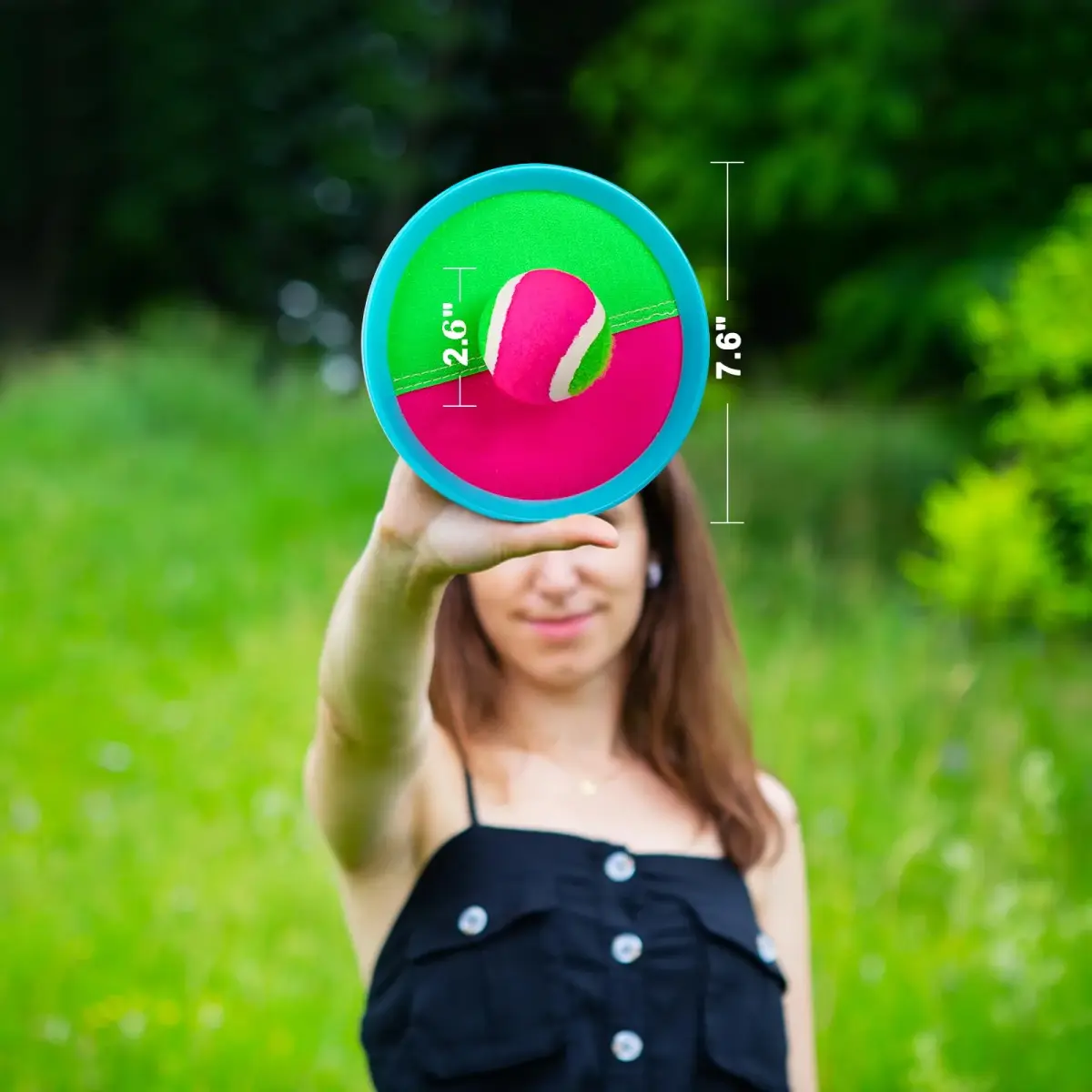 Ayeboovi Sticky Toss and Catch Ball Game 6 Paddles 3 Balls | Outdoor Fun for Ages 3-12 - view 7