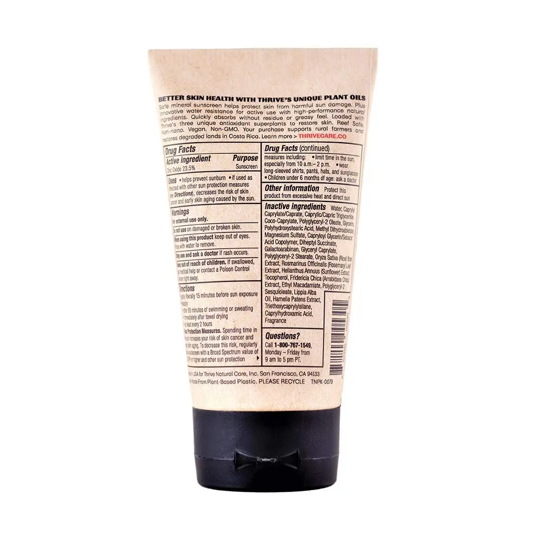 Thrive Natural Care SPF50 Mineral Sunscreen 164.4 ml (5.8 Oz) | Reef Safe, Hawaii Compliant, Non-Nano Zinc Oxide - view 9