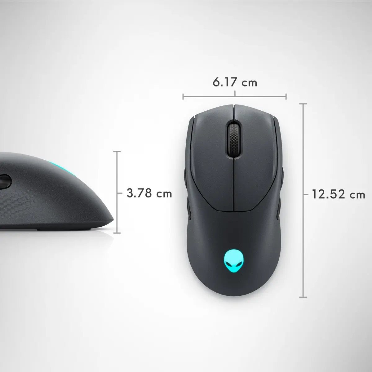 Alienware AW720M Tri-Mode Wireless Gaming Mouse - 26,000 DPI, 8 Programmable Buttons, Magnetic Charging, Dark Side of The Moon - view 8