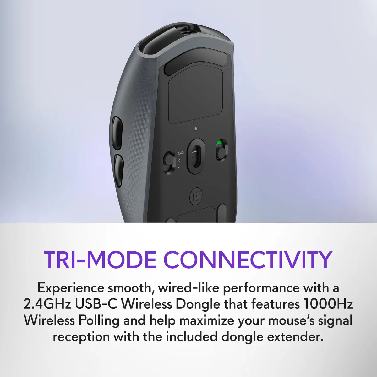 Alienware AW720M Tri-Mode Wireless Gaming Mouse - 26,000 DPI, 8 Programmable Buttons, Magnetic Charging, Dark Side of The Moon - view 4