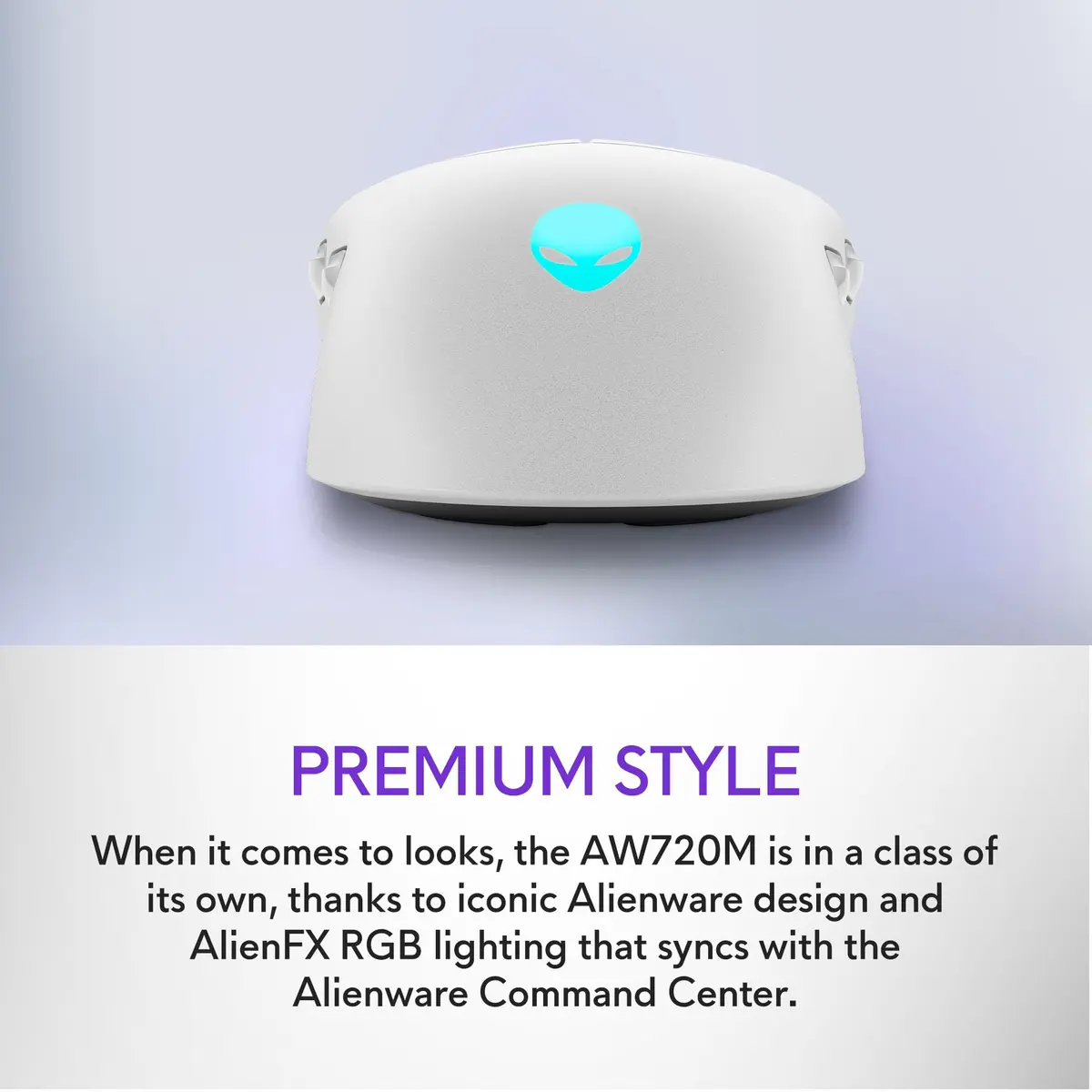 Alienware Wireless Gaming Mouse AW720M 26000 DPI | Ambidextrous, Fast Charging, 8 Buttons - view 6