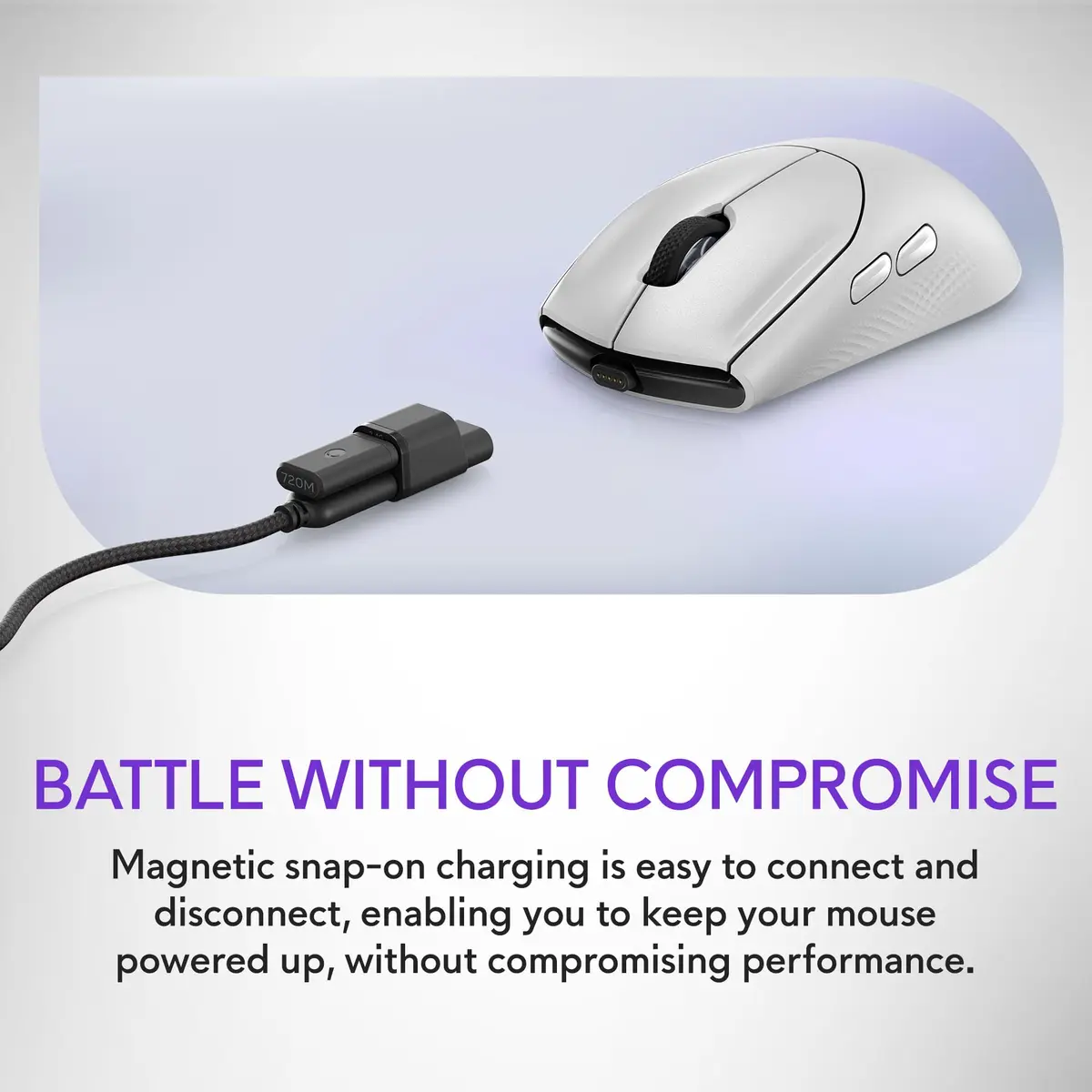 Alienware Wireless Gaming Mouse AW720M 26000 DPI | Ambidextrous, Fast Charging, 8 Buttons - view 3