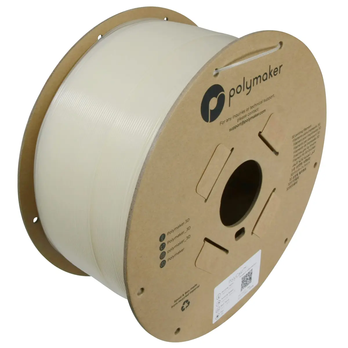 Polymaker PolyCast PVB Filament 1.75mm Natural | Investment Casting & Metal Patterning - main product image