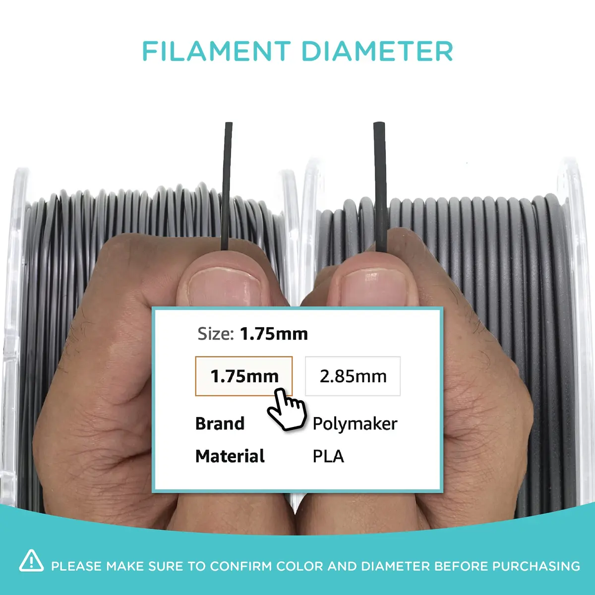 Polymaker PolyCast PVB Filament 1.75mm Natural | Investment Casting & Metal Patterning - view 5