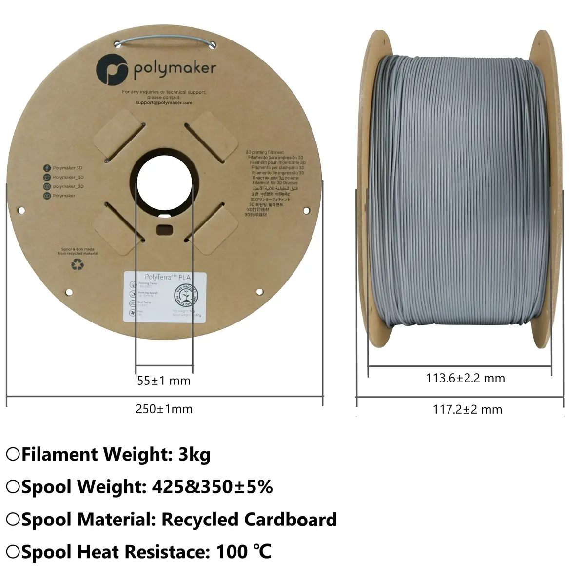 Polymaker PolyCast PVB Filament 1.75mm Natural | Investment Casting & Metal Patterning - view 6