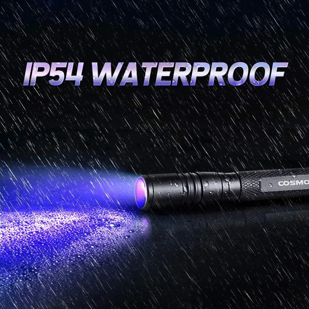 COSMOING Zoomable UV Blacklight Flashlight 5.4 inch | Detects Pet Stains & Hidden Ink - view 7