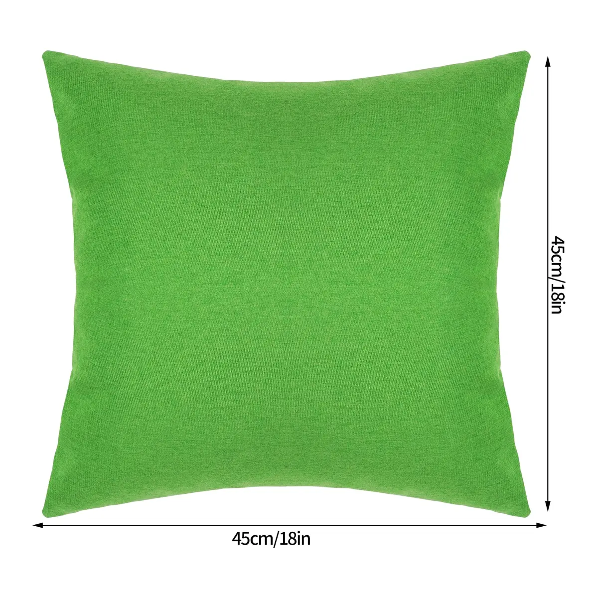 yeabwps Pack of 4 Decorative Outdoor Waterproof Throw Pillow Covers ONLY Square Garden Cushion Cases for Patio, Couch, Tent and Sofa, 18 x 18 Inches (Blue-Green, Blue, Green, Light Green) - view 2