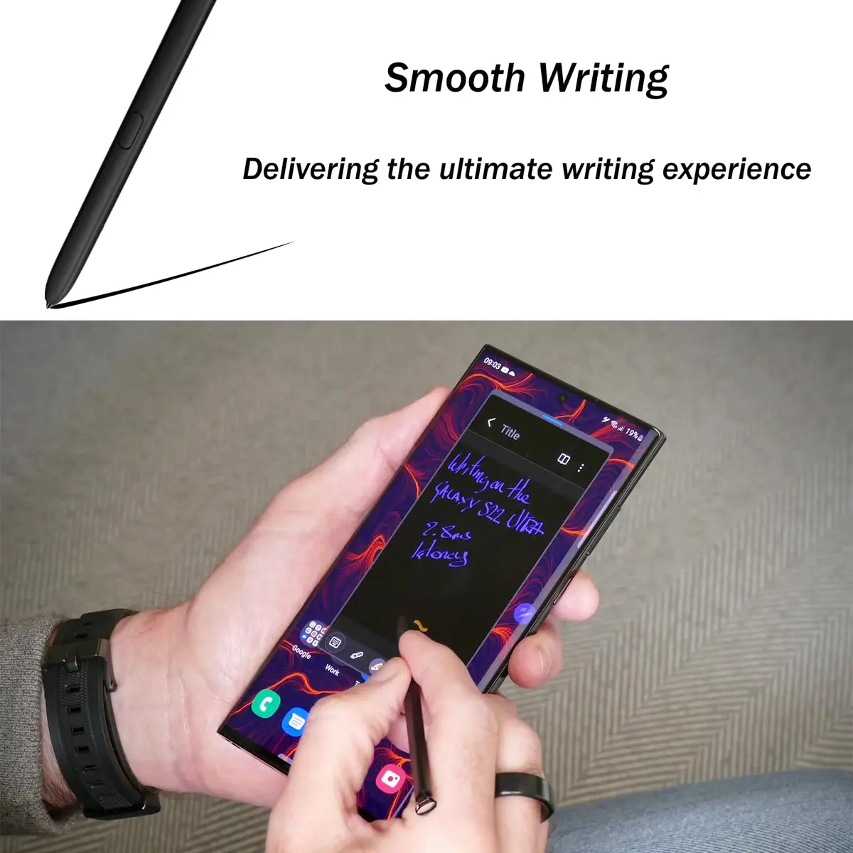 LiXiongBao S22 Ultra S Pen Replacement for Samsung Galaxy S22 Ultra 5G Stylus, Burgundy 3cm (1.18in) - view 4