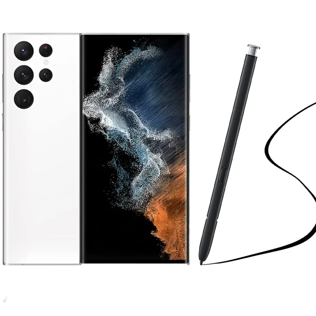 Alovexiong Replacement S Pen for Samsung Galaxy S22 Ultra 5G SM-S908 (White) | 4096 Pressure Levels - main product image