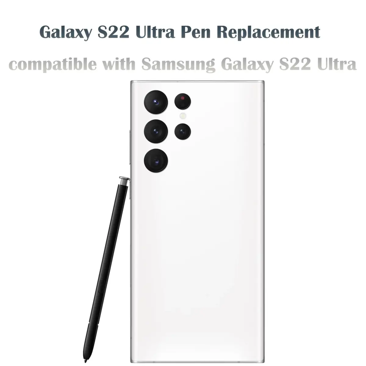 Alovexiong Replacement S Pen for Samsung Galaxy S22 Ultra 5G SM-S908 (White) | 4096 Pressure Levels - view 4