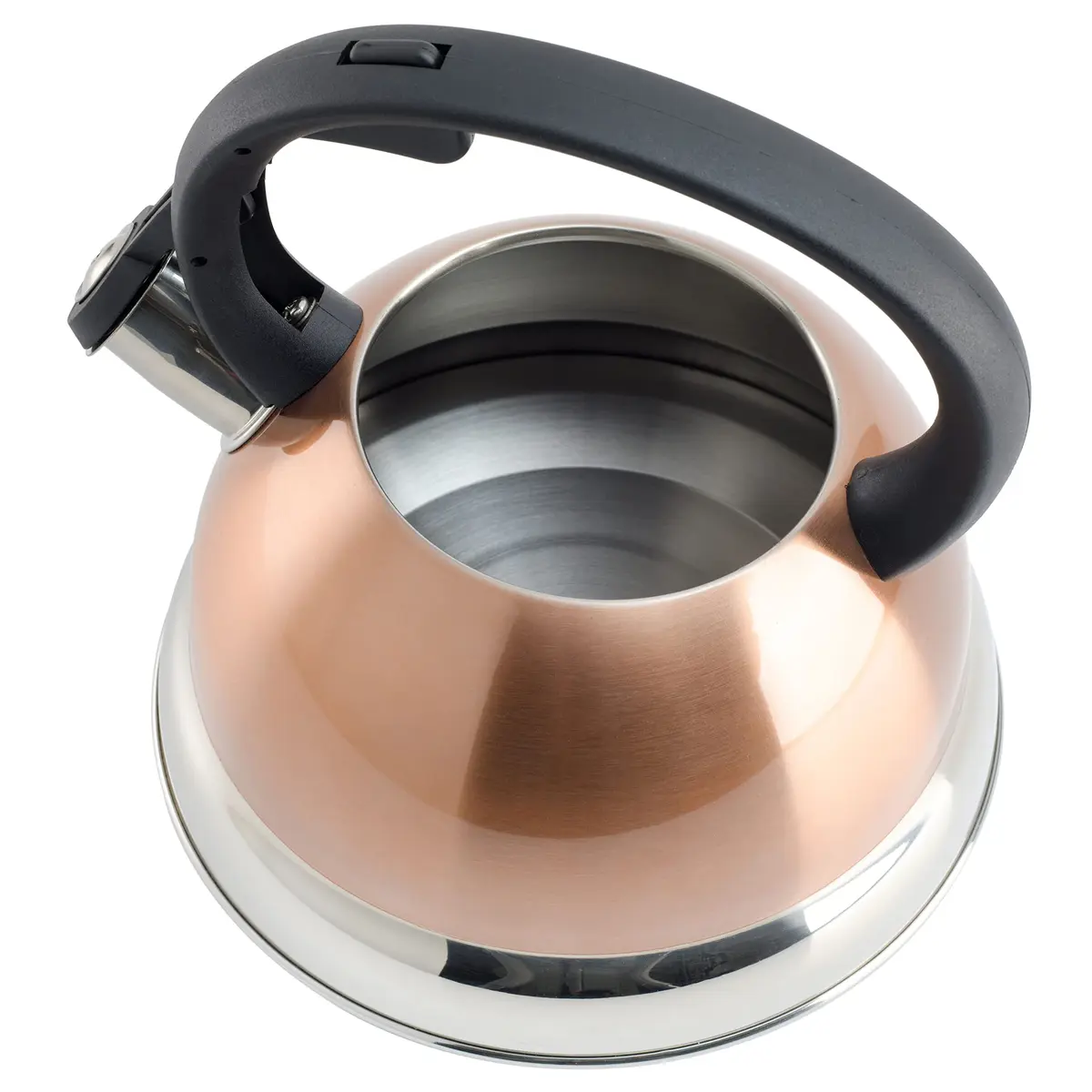 Mr. Coffee Flintshire 1.75-Quart Stainless Steel Whistling Tea Kettle with Nylon Handle – Copper Finish Stove-Top Kettle 1.59 L (1.75 Quart) - view 4
