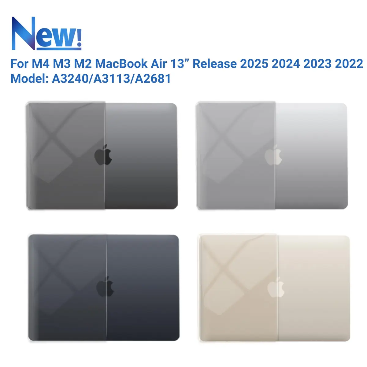 IBENZER MacBook Air 13 Inch Case Crystal Clear | Ultra-Light & Secure Fit for 2022-2026 - view 3
