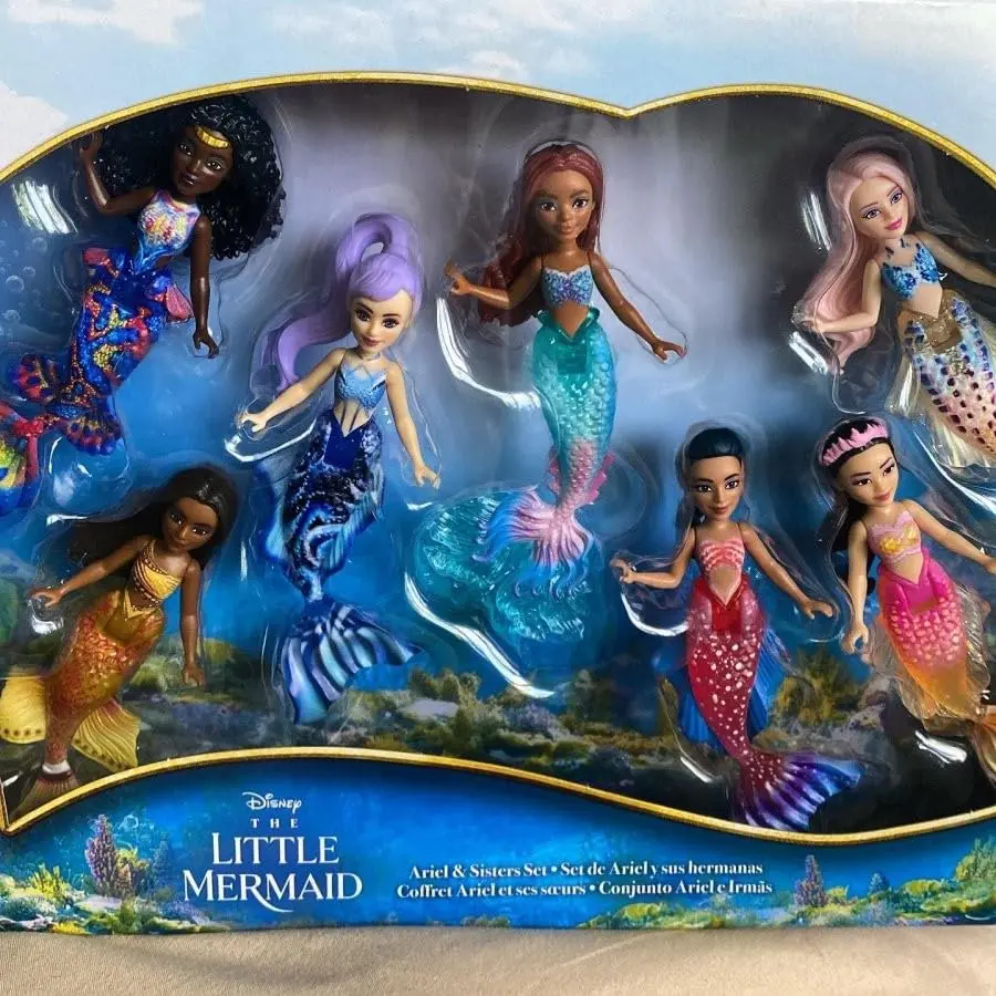 Mattel Disney Princess Toys, The Little Mermaid Ariel & Sisters Small Doll Set, Collection of 7 Mermaid Dolls, Inspired by the Movie | Poseable, Collectible, Family Fun - view 12